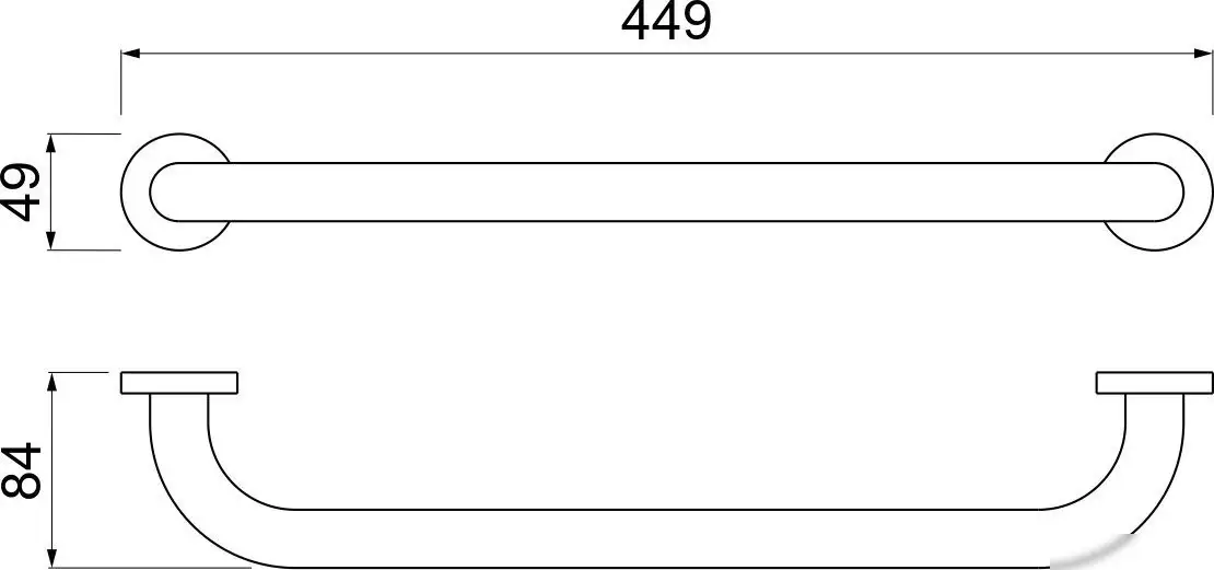 Держатель для полотенца Aquatek AQ4995BGM (черный хром) – фото товара