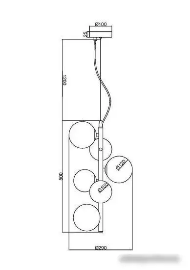 Подвесная люстра Maytoni Dallas MOD545PL-06BS – фото товара