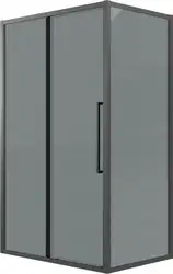 Душевой уголок Grossman Cosmo 100x80x195 120.K33.02.1080.21.10 (черный матовый/тонированно стекло)