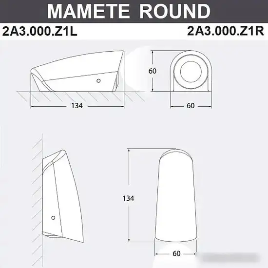 Уличный настенный светильник Fumagalli Mamete 2A3.000.000.AXZ1L – фото товара