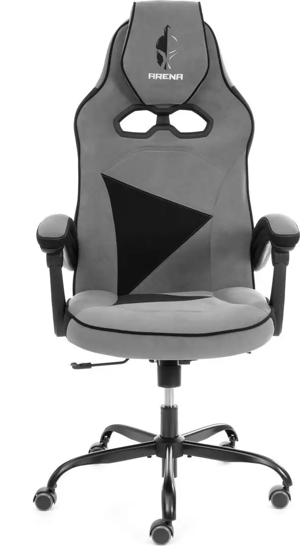 Игровое (геймерское) кресло TetChair Arena metalBL (велюр, серый/черный, 29/35) – фото товара