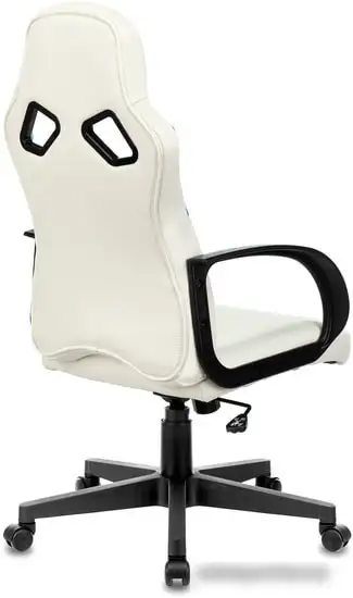 Кресло Бюрократ Zombie Runner (белый/голубой) – фото товара