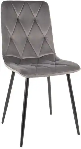 Стул Signal Tom Velvet (bluvel 14 серый/черный) – изображение в каталоге