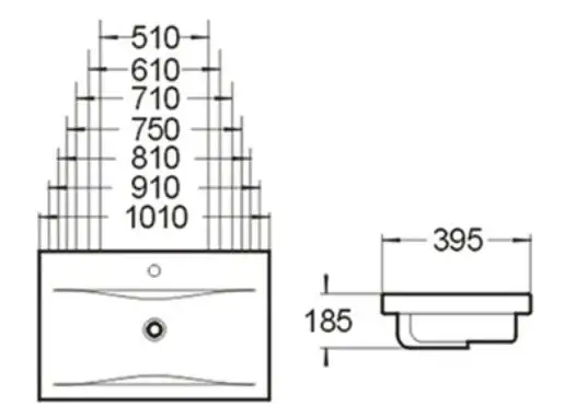 Умывальник SantiLine SL-2101 (60) - фото товара