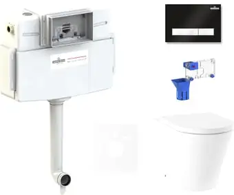 Унитаз Lavinia Boho Relfix Biore 5 в 1 87551038 (черный/белый пластик) - изображение в каталоге