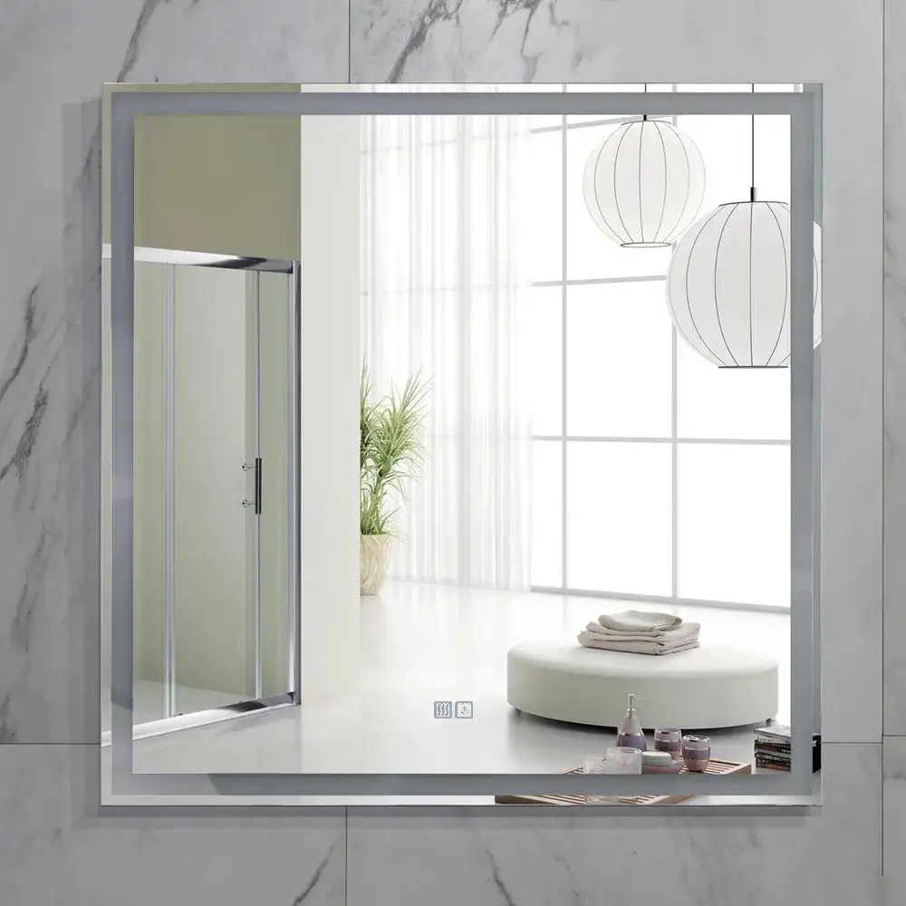 Пекам Зеркало Greta 80x80 greta-80x80sp (с подсветкой, подогревом и сенсором на прикосновение) – фото товара