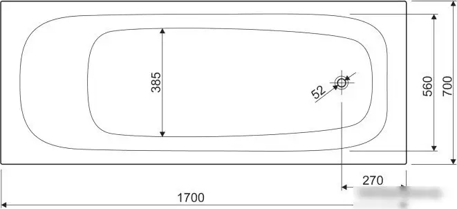 Ванна Cezares Eco 170x70 - фото товара