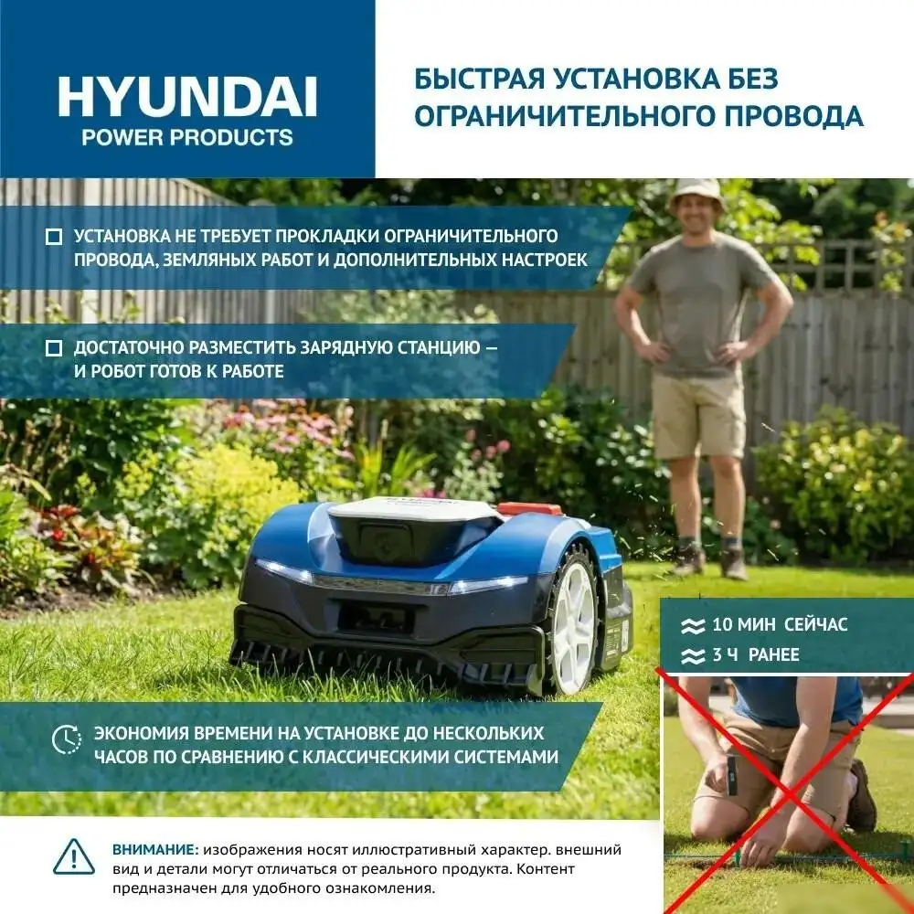 Газонокосилка-робот Hyundai L-Cortex-7 – фото товара