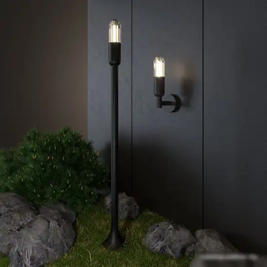 Уличный настенный светильник Elektrostandard Isida 35165/U (черный) – фото товара