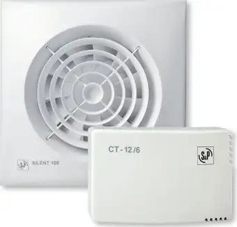 Осевой вентилятор Soler&Palau SILENT-100 CZ 12V+CT-12/14 R 5210606300 – изображение в каталоге