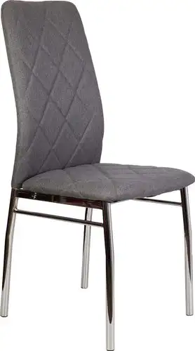 Стул AksHome Adele (серая ткань Seattle 005/хром) – изображение в каталоге