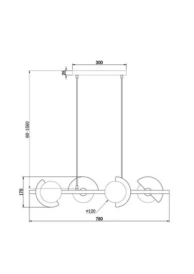 Припотолочная люстра Freya Sepia FR5391PL-04CFL – фото товара
