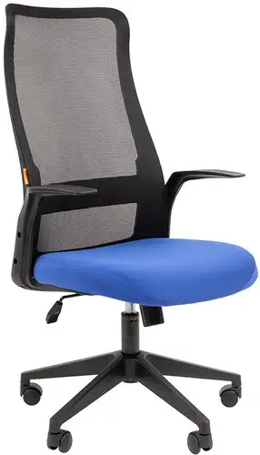 Офисное кресло CHAIRMAN 573 (черный/синий) – изображение в каталоге