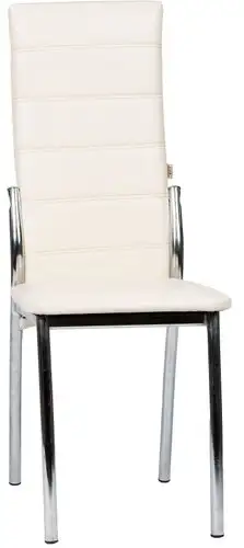 Стул ВВР Прага (ваниль/хром, экокожа) – изображение в каталоге