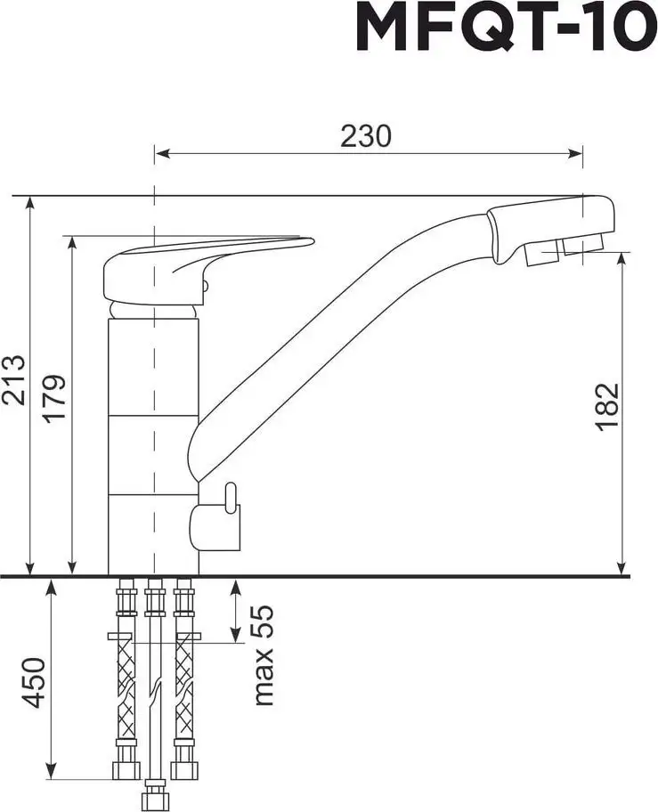 Смеситель MAUNFELD MFQT-10W (кремовый) - фото товара