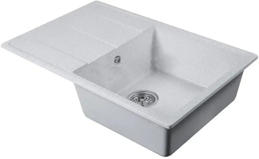 Кухонная мойка Marblan Magnum R (серый, с сифоном) - фото товара
