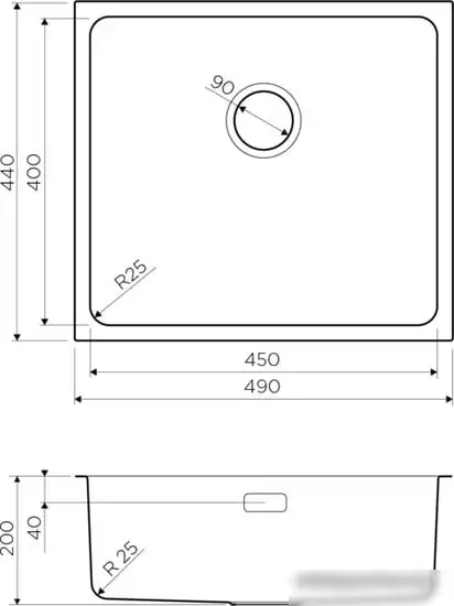 Кухонная мойка Omoikiri Tadzava 49-U GM - фото товара