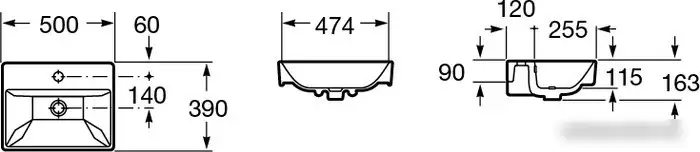 Умывальник Roca Oleta 50 73274C300Y (белый) - фото товара