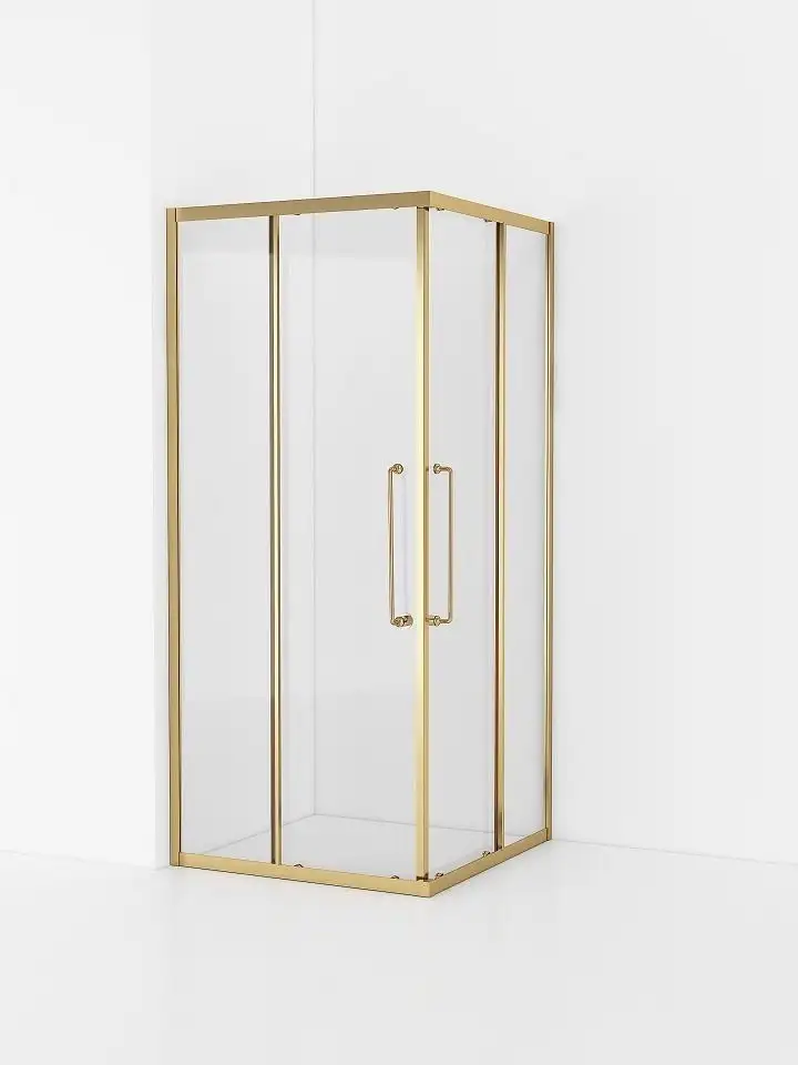 Душевой уголок Cezares RELAX-304-A-2-90-C-BORO (брашированное золото) - фото товара