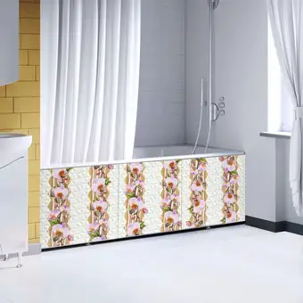 Фронтальный экран под ванну Comfort Alumin Сеньора Орхидея 1.7