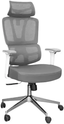 Офисное кресло SitUp Palma White Chrome (сетка Grey/Grey) – изображение в каталоге