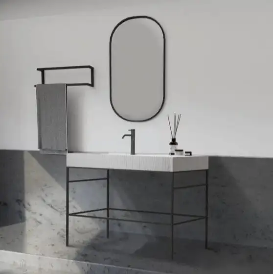 Abber Консоль с умывальником Stein AS2647 (белый матовый) – фото товара