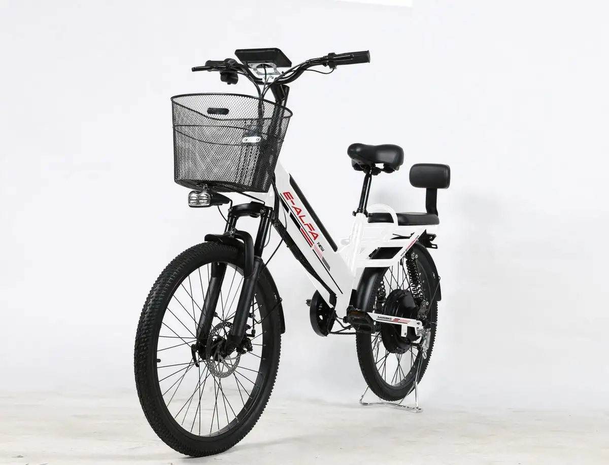 Электровелосипед SameBike Е-Alfa New SB-E-ALFA350-36/10 (белый) – фото товара