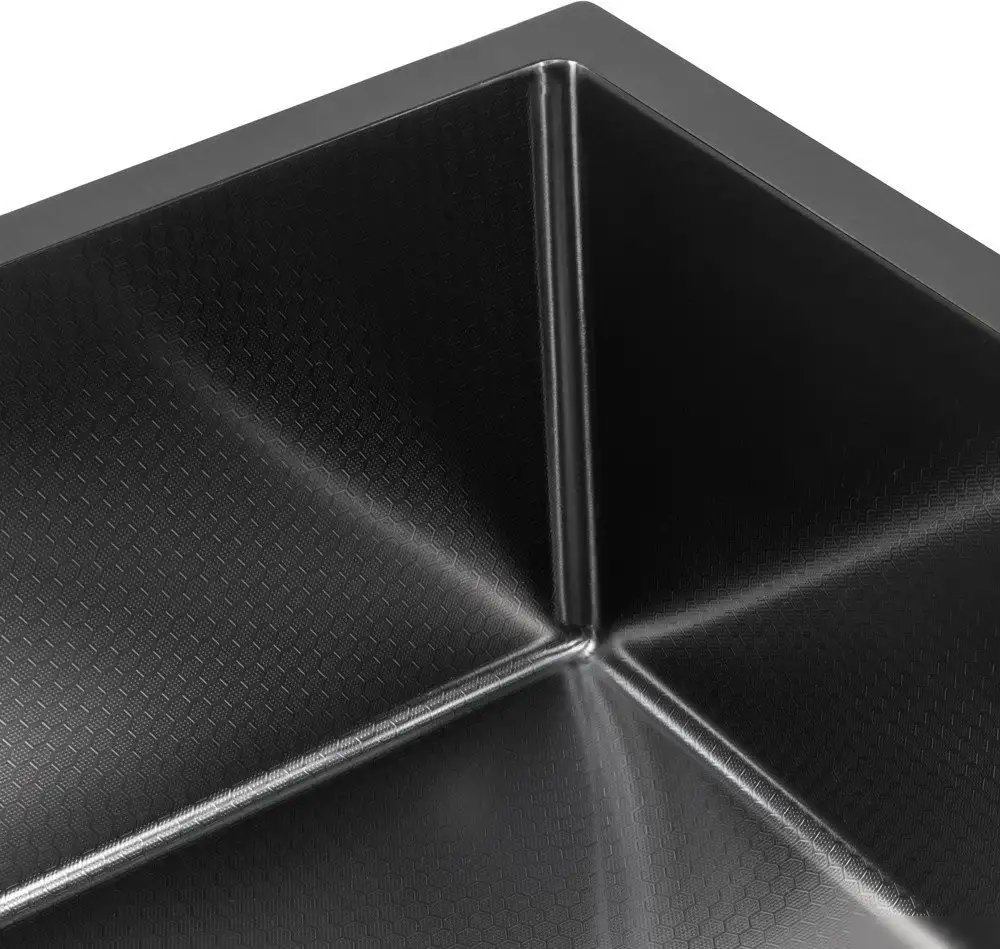 Кухонная мойка Basic Pvd Nano Decor 55x45 (черный) - фото товара