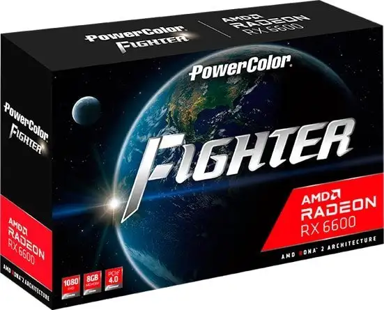Видеокарта PowerColor Fighter Radeon RX 6600 8GB GDDR6 AXRX 6600 8GBD6-3DH – фото товара