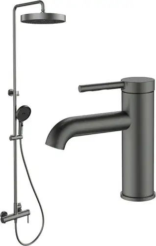 Душевая система Roxen со смесителем для умывальника Santi 500640317-GM - изображение в каталоге