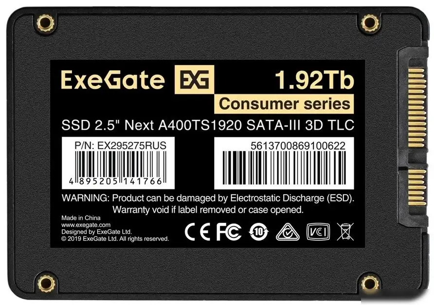SSD ExeGate Next A400TS1920 1.92TB EX295275RUS – фото товара
