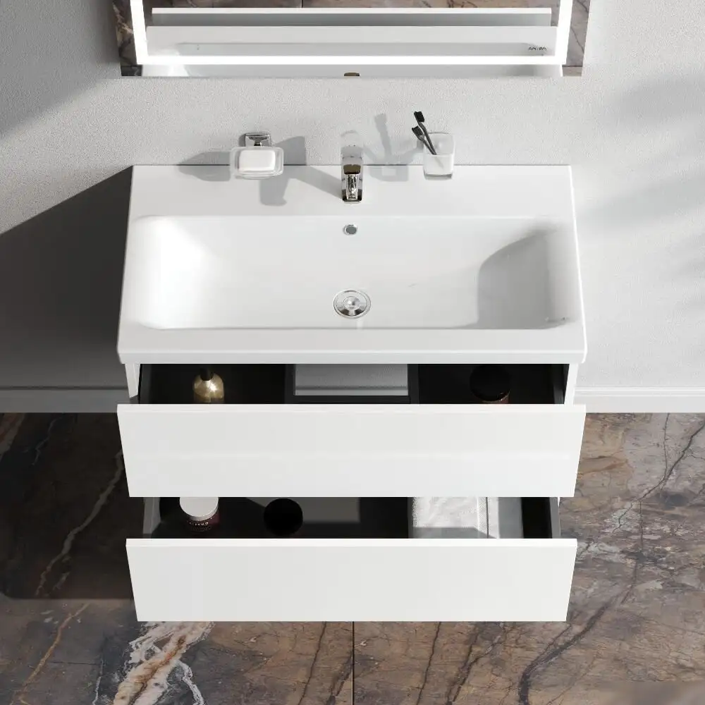 AM.PM Тумба под умывальник Gem 80 см M90FHX0802WG – фото товара