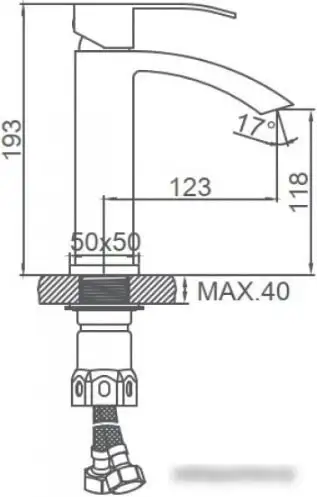 Смеситель Ledeme L71017 - фото товара