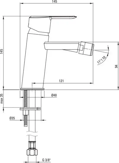 Смеситель Deante Arnika Titanium BQA D30M - фото товара