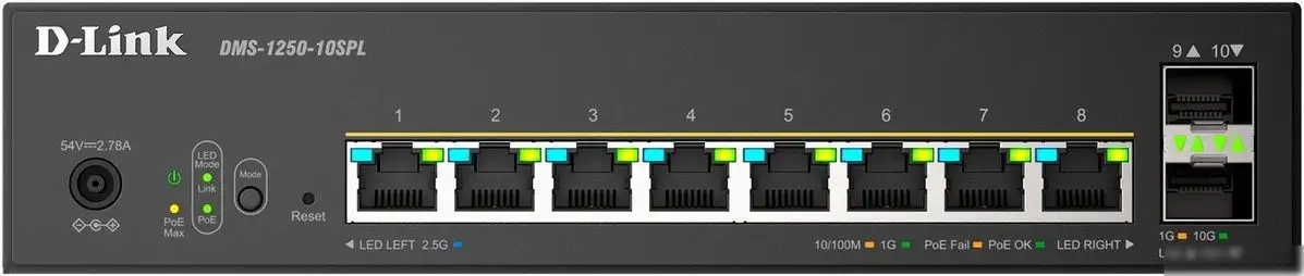 Управляемый коммутатор 2-го уровня D-Link DMS-1250-10SPL – фото товара