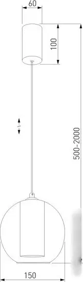 Подвесная люстра Евросвет 50258/1 LED шоколад – фото товара