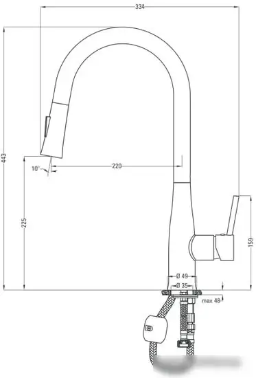 Смеситель Deante Lukrecja BDH B720 - фото товара