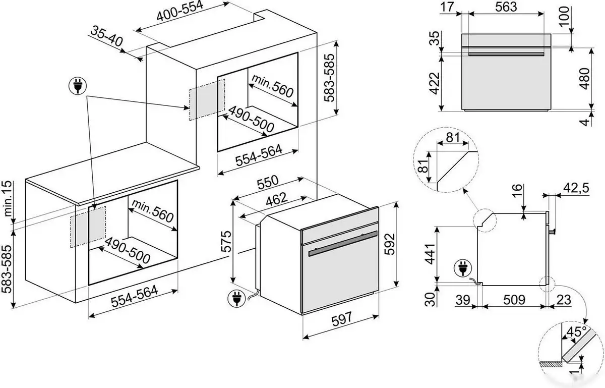 Электрический духовой шкаф Smeg SO6604M2PNR - фото товара