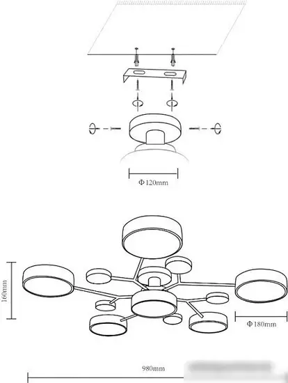 Люстра средней высоты Velante 446-207-06 – фото товара