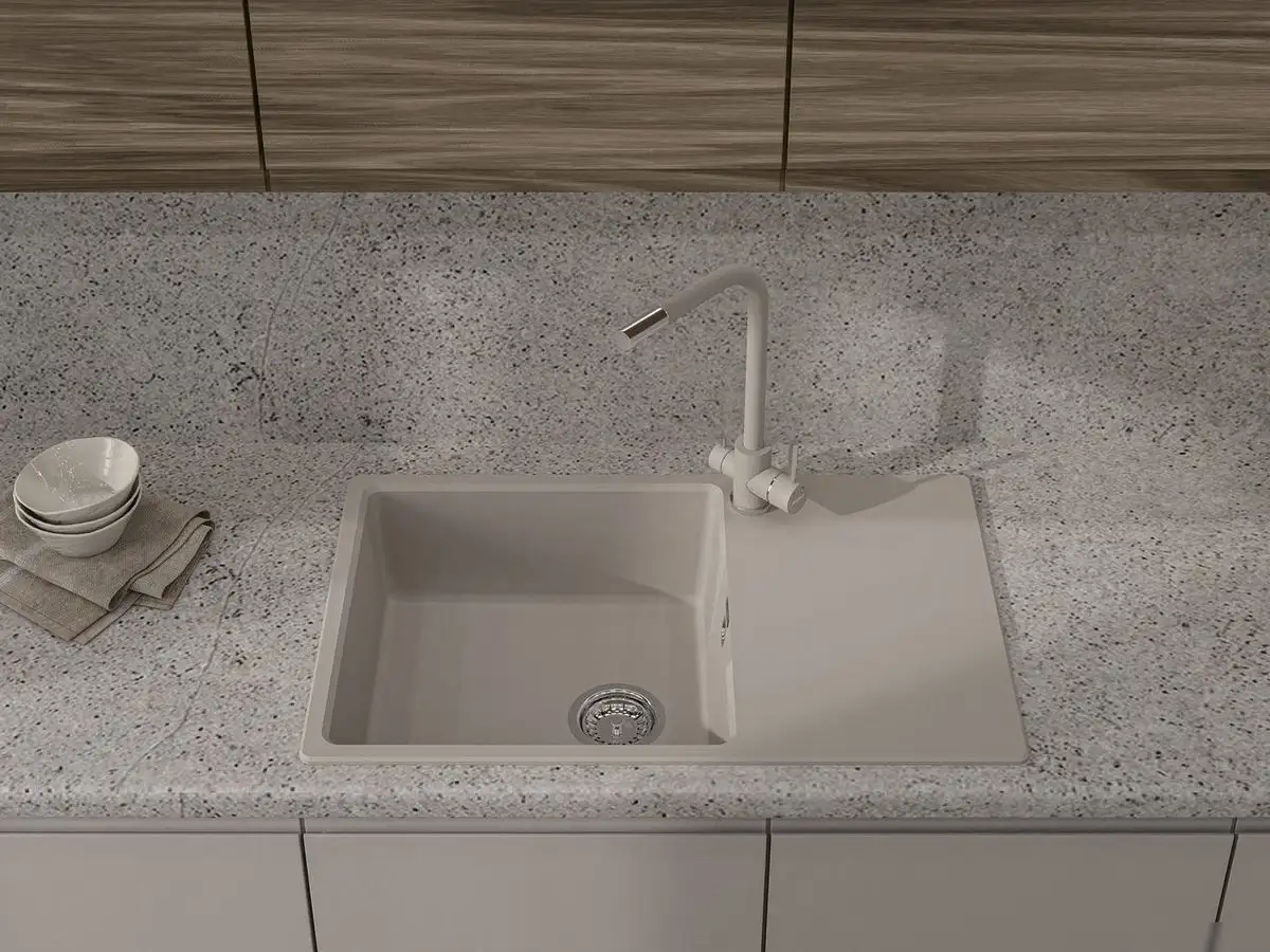 Кухонная мойка GranFest GF-Urban-678L (песочный) - фото товара