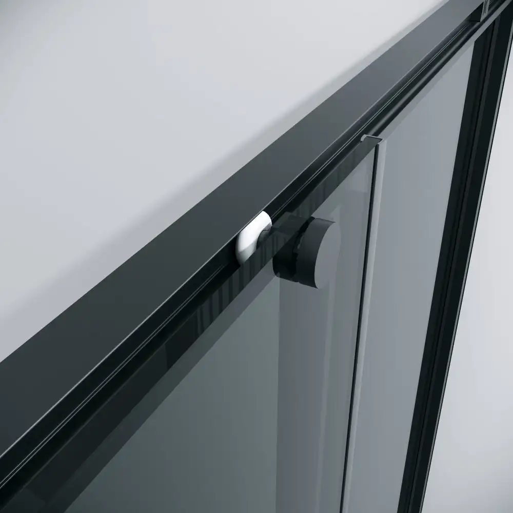 Душевая дверь Grossman Galaxy 80x195 1/2.K33.01.80.21.10 (черный матовый/тонированное стекло) - фото товара