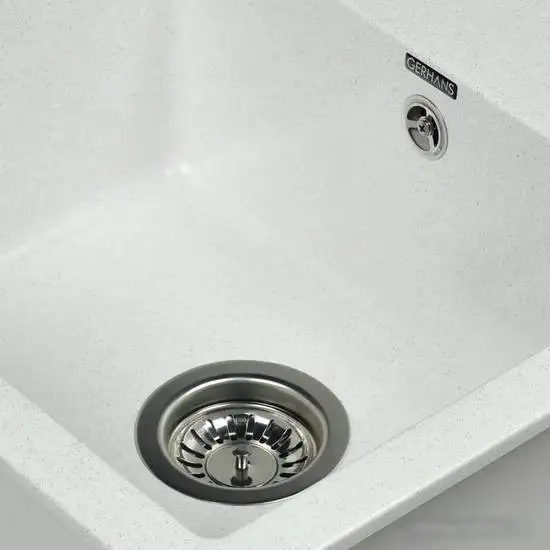 Кухонная мойка Gerhans В19 (белый) - фото товара