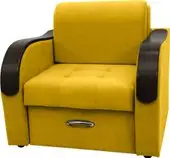 Кресло Сириус Лидер-1 НПБ 105x110 (Eva 18 велюр желтый) – изображение в каталоге