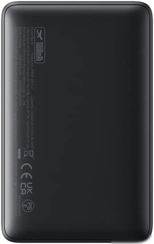 Внешний аккумулятор Baseus EnerFill FP11 10000mAh 15W (черный) – фото товара