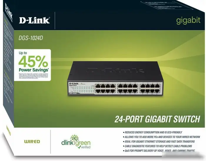 Неуправляемый коммутатор D-Link DGS-1024D – фото товара