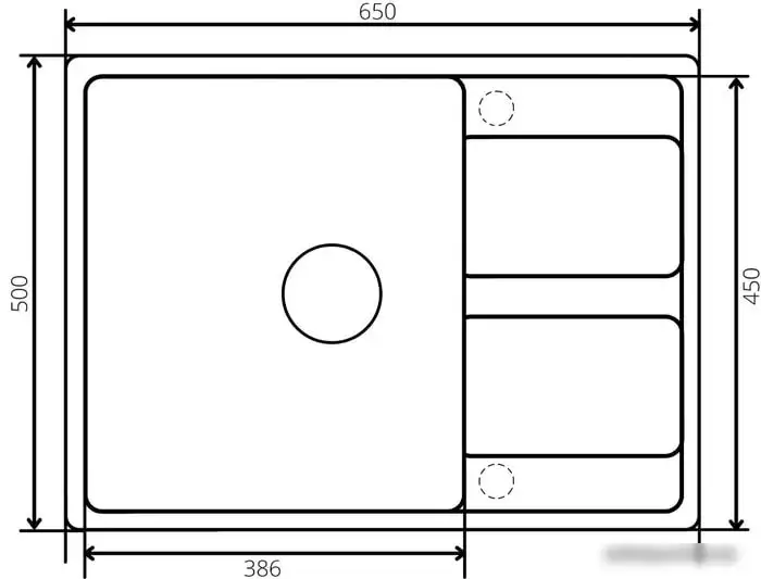 Кухонная мойка ZorG Apollo 65 (черный опал) - фото товара