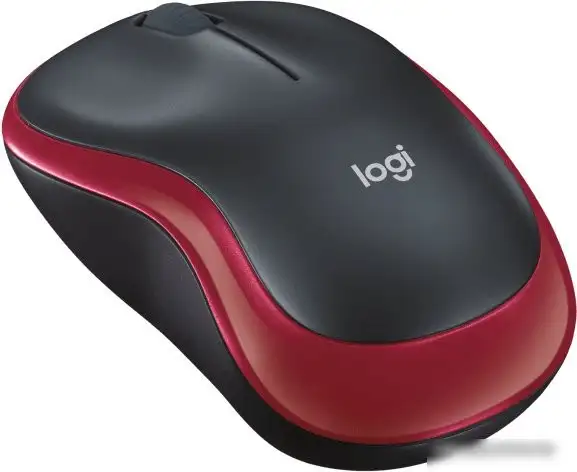 Мышь Logitech M186 (черный/красный) – фото товара