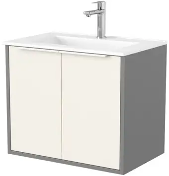 Дабер Тумба под умывальник 018 WeltWasser Deilbach 7517-60 Т18.6W.0.19Б (бежевый/серый/ручка белая) – изображение в каталоге