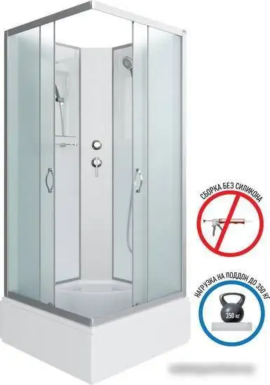 Душевая кабина Niagara NG-1108-14BK 90x90x200 - фото товара