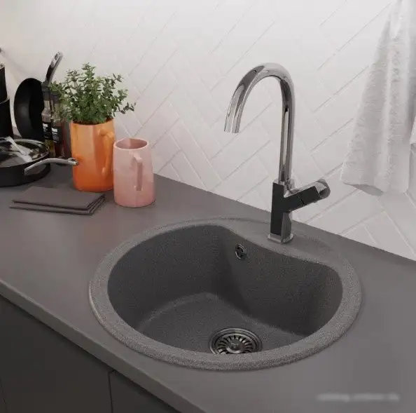 Кухонная мойка Mixline ML-GM09 551798 (темно-серый) - фото товара